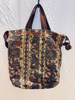 Sakroots Boho Owl graphic tote bag